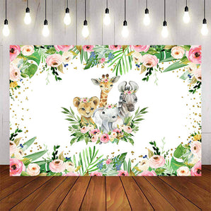 Mocsicka Wild Animals and Plam Leaves Birthday Party Supplies-Mocsicka Party