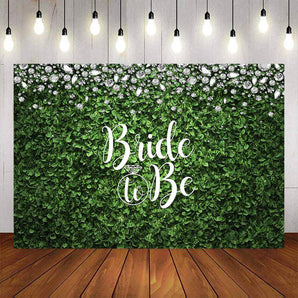 Mocsicka Green Grass and Dismonds Bridal Shower Background-Mocsicka Party