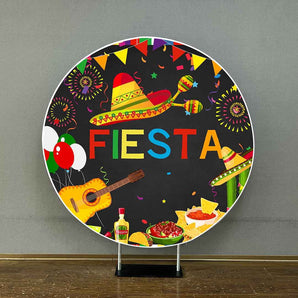 Mocsicka Mexican Fiesta Theme Round Cover-Mocsicka Party