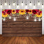 Mocsicka Wooden Board and Sunflowers Photo Banners-Mocsicka Party
