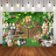 Mocsicka Happy Easter Eggs and Rabbits Photo Backdrop-Mocsicka Party