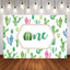 Mocsicka Cactus Theme Happy 1st Birthday Backdrop-Mocsicka Party