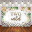 Mocsicka Two Wild Plam Leaves and Leopard Birthday Background-Mocsicka Party