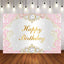 Mocsicka Pink and Gold Diamonds Happy Birthday Backdrop-Mocsicka Party