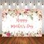 Mocsicka Spring Floral and Gold Dots Happy Mother's Day Backdrop-Mocsicka Party