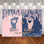 Mocsicka Footprint and Shining Dots Gender Reveal Backdrop