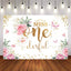 Mocsicka Spring Floral and Butterfly Miss Wonderful Theme Backdrop-Mocsicka Party