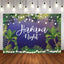 Mocsicka Havana Night Plam Leaves Starry Sky Backdrop