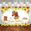 Mocsicka Cowboy Boots and Horse Sunflowers Happy Birthday Backdrop-Mocsicka Party