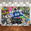 Mocsicka Back to the 80's Graffiti Wall and Retro Radio Gold Chain Backdrop-Mocsicka Party