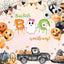 Mocsicka Little Ghoul Pumpkin Truck Halloween Theme Baby Shower Banner