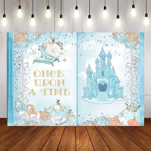 Mocsicka Princess Backdrop Castle Happy Birthday Party-Mocsicka Party