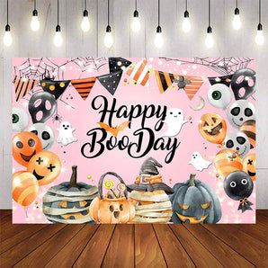 Mocsicka Happy Boo Day Halloween Baby Shower Banner