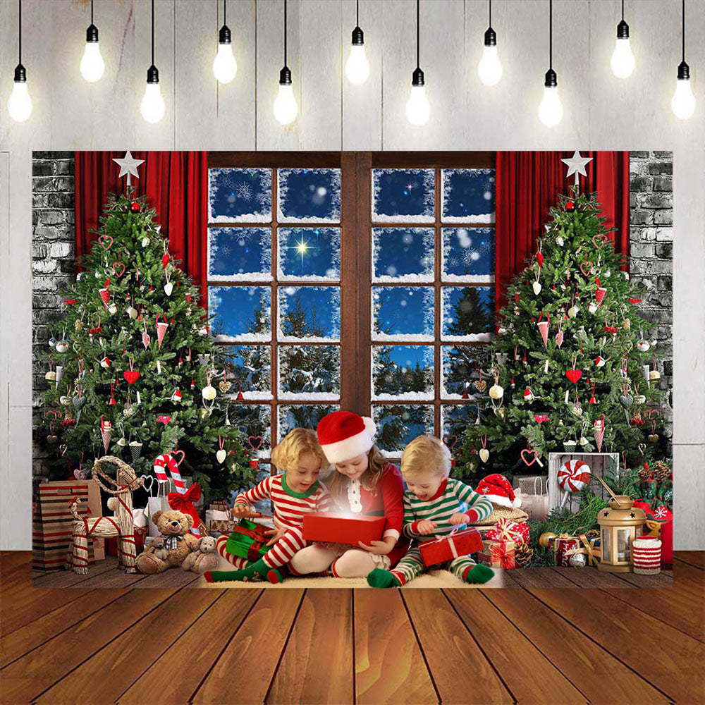 [Only Ship To U.S.& CA] Mocsicka Super Festive Christmas Tree Interior Photography Background-Mocsicka Party