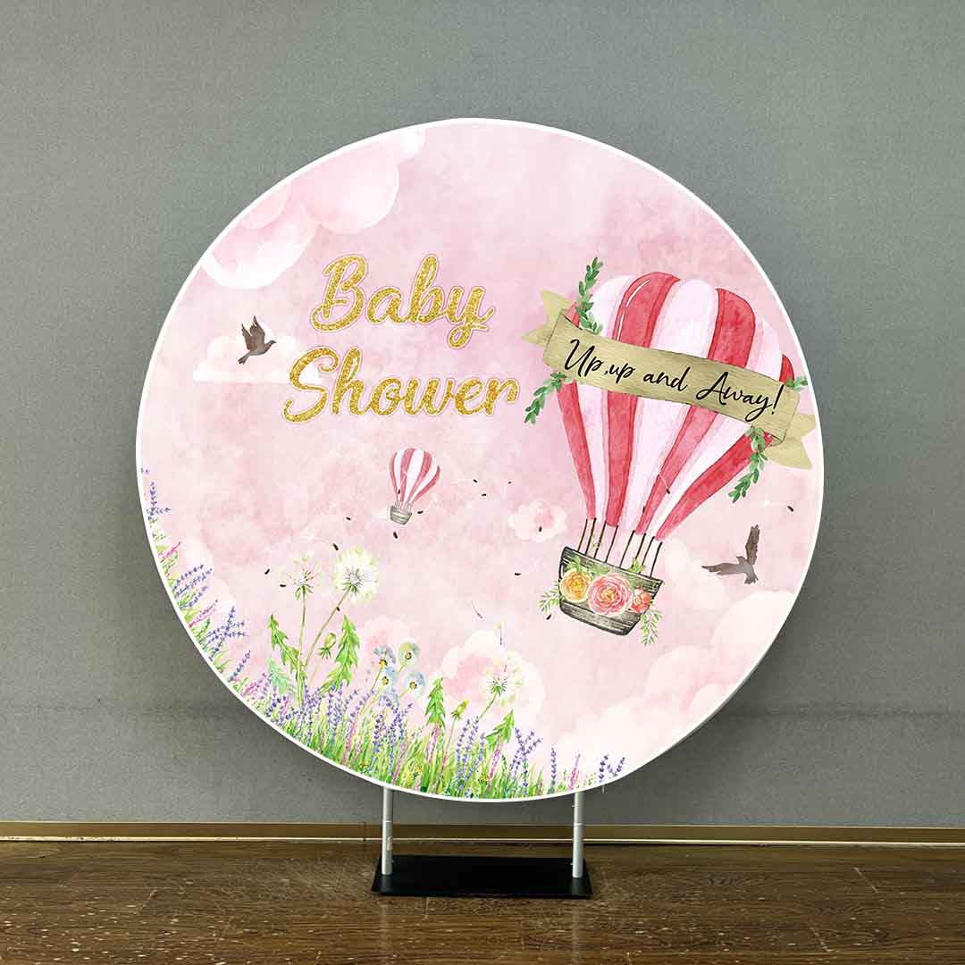 Mocsicka Pink Spring Baby Shower Cover-Mocsicka Party