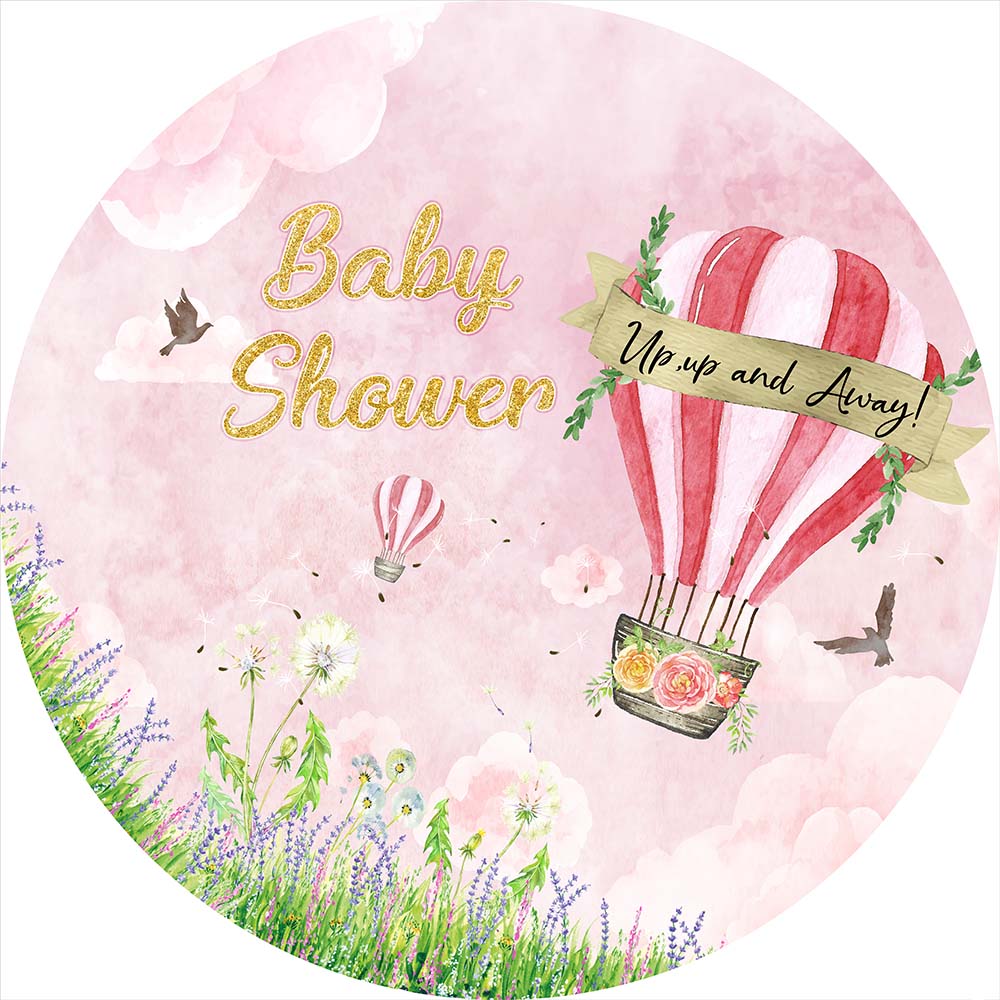 Mocsicka Pink Spring Baby Shower Cover