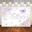 Mocsicka Purple Butterfly Baby Shower Party Decor-Mocsicka Party
