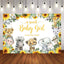 Mocsicka A Sweet Baby Girl is on Her Way Sunflower Baby Shower Backdrop-Mocsicka Party