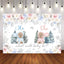Mocsicka Bear He or She What Will Baby Be Gender Reveal Party Backdrop-Mocsicka Party