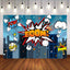 Mocsicka Boom Clouds Cityscape Landscape Birthday Party Supplies-Mocsicka Party