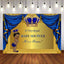 Mocsicka Royal Prince Baby Shower Backdrop Personalized Birthday Backdrops