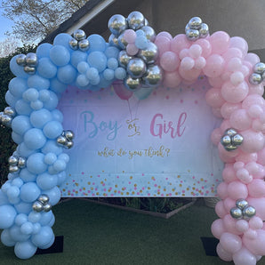 Mocsicka Boy or Girl Gender Reveal Backdrop Custom Baby Shower Backdrops
