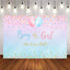 Mocsicka Boy or Girl Gender Reveal Backdrop Custom Baby Shower Backdrops