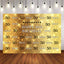 Mocsicka Happy 50th Birthday Backdrop Glowing Dots Golden Background-Mocsicka Party