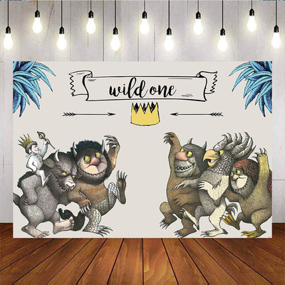 Mocsicka Wild One Backdrop First Birthday Party Decoration Props-Mocsicka Party