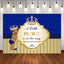 Mocsicka Little Prince Baby Shower Backdrop Personalized Newborn Backdrops