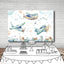 Mocsicka Adventure Theme Baby Shower Backdrop Aircraft Cityscape Photo Banners