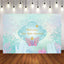 Mocsicka Little Mermaid Baby Shower Backdrop Coral Aquatic Plant Backdrops