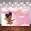 Mocsicka Heaven Sent Baby Shower Backdrop Princess Pink Clouds Photo Banners-Mocsicka Party