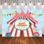 Mocsicka Welcome to Circus Party Happy Birthday Back Drop-Mocsicka Party