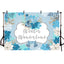 Mocsicka Winter Wonderland Cold Winter Snowflakes Baby Shower Backdrop