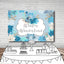 Mocsicka Winter Wonderland Cold Winter Snowflakes Baby Shower Backdrop