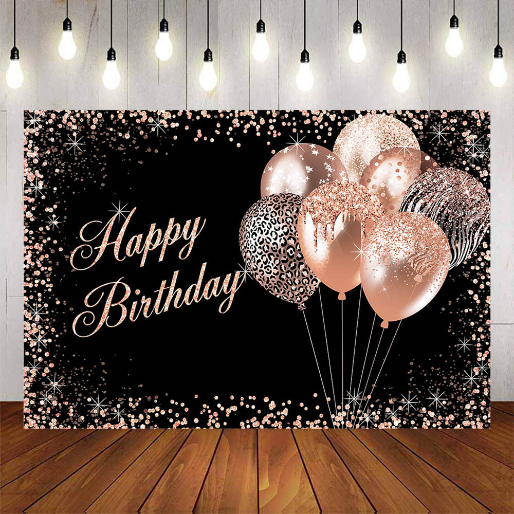 Mocsicka Balloons and Glowing Dots Birthday Party Backgrounds-Mocsicka Party