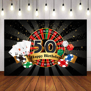 Mocsicka Casino Chips Happy 50th Birthday Party Supplies-Mocsicka Party