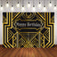Mocsicka The Great Gatsby Adult Birthday Party Decor Black Golden Background-Mocsicka Party