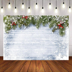 Mocsicka Winter Wonderland Backdrop Snowflake Cypress Photography Background