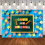 Mocsicka Back to School Party Prop Building Blocks and Colored Pencils Backdrop-Mocsicka Party