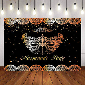 Mocsicka Happy Halloween Mask Party Background-Mocsicka Party