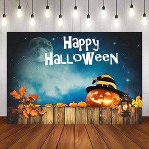 Mocsicka Happy Halloween Night Moon Background-Mocsicka Party