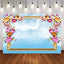 Mocsicka Wedding Background Frame Flowers Blue Sky and Clouds Photo Backdrop-Mocsicka Party