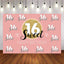 Mocsicka Sweet 16th Birthday Backdrop Step and Repeat Photo Background-Mocsicka Party