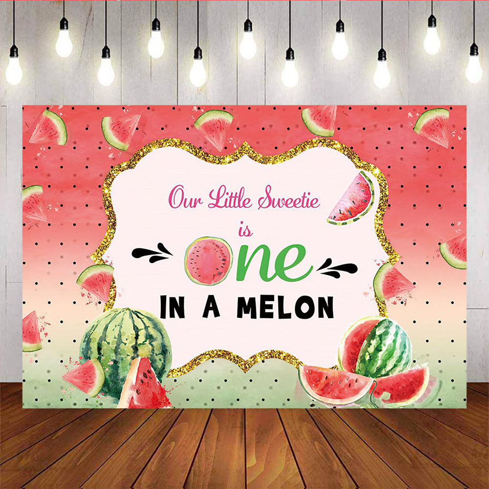 Mocsicka Summer Sweet Watermelon First Birthday Party Decoration Prop-Mocsicka Party