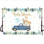 Mocsicka Little Animals Drive By on the Road Baby Shower Party Back Drops