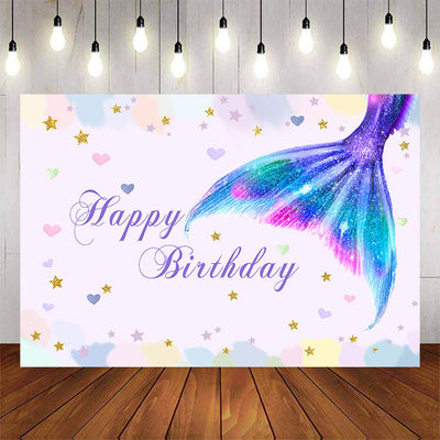 Mocsicka Mermaid Theme Happy Birthday Party Supplies-Mocsicka Party
