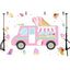 Mocsicka Ice Cream Cart Theme Baby Shower Party Backgrounds