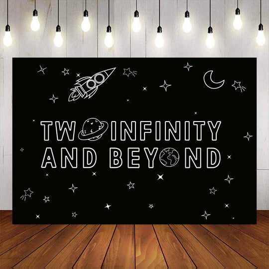 Mocsicka Two Infinity and Beyond Birthday Party Backdrops – Mocsicka Party